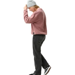 ColourWear Ski Truien|Wintersport*Snug Pile Crew sweater dames dark rose