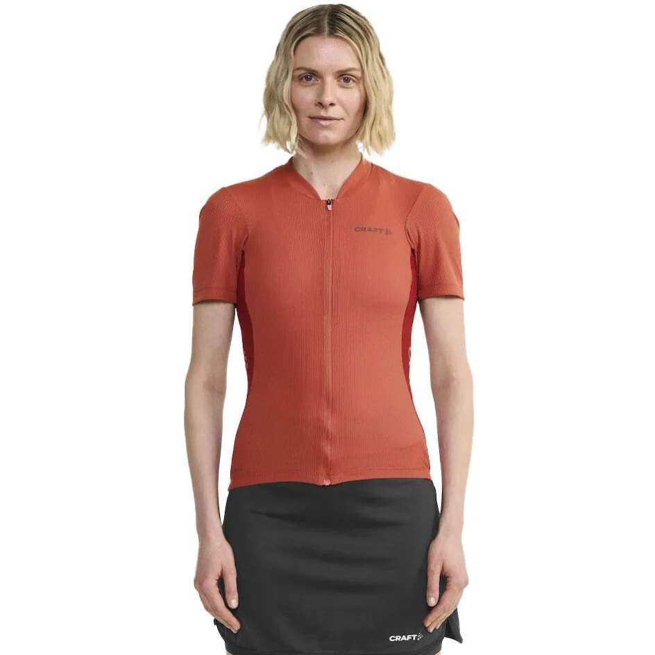 Craft Fietskleding*ADV Endurance fietsshirt dames astro rhubarb