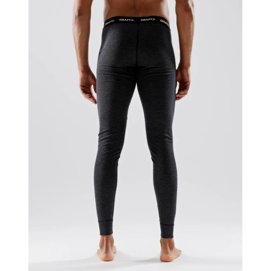 Craft Thermokleding|Wintersport*CORE Wool Merino thermobroek heren black