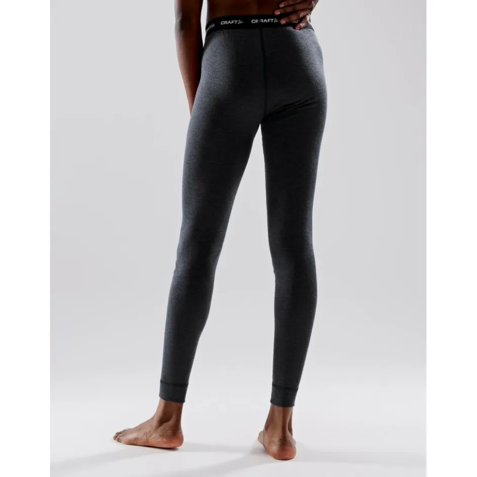 Craft Thermokleding|Wintersport*Core Wool Merino thermobroek dames black