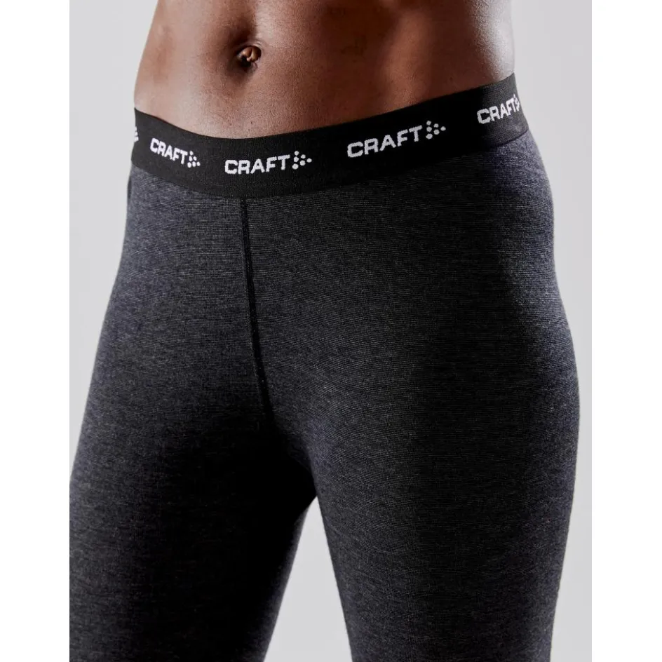 Craft Thermokleding|Wintersport*Core Wool Merino thermobroek dames black