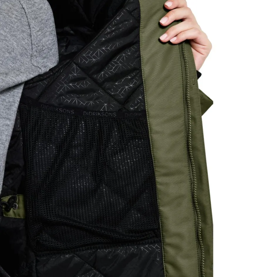 Didriksons Jassen*Frida winterjas dames deep green