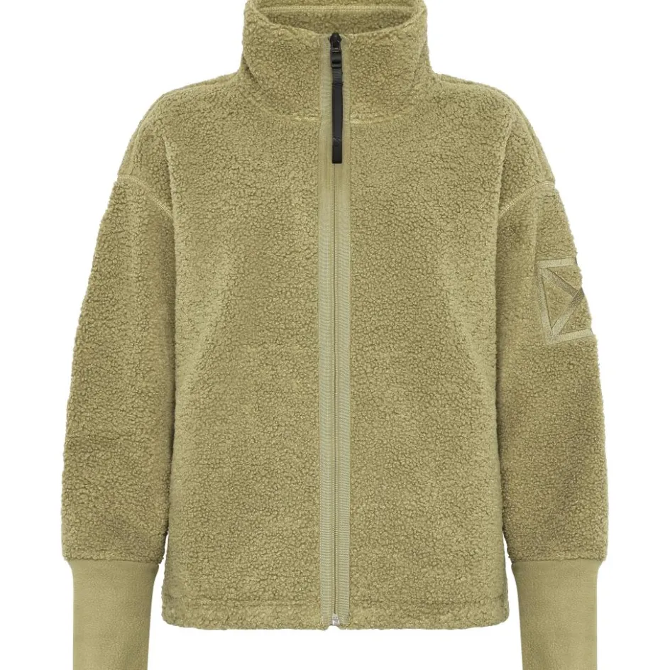 Didriksons Truien & Vesten*Mella vest dames olive green