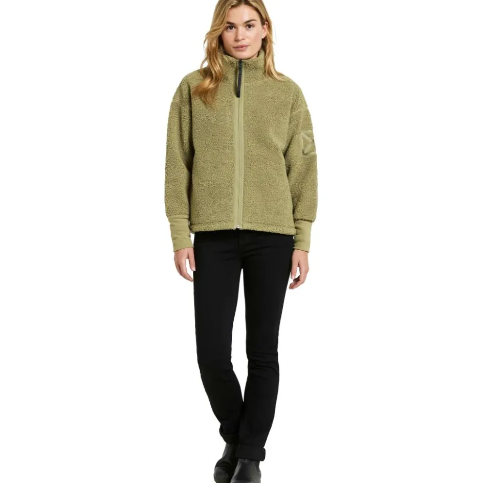 Didriksons Truien & Vesten*Mella vest dames olive green