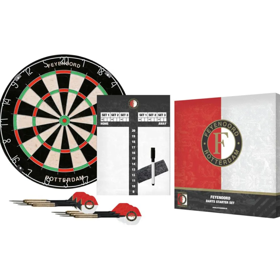DWS Dartartikelen*Feyenoord starterset black