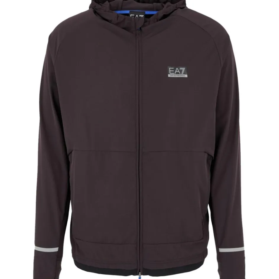 EA7 Trainingsjack*Dynamic Athlete Hooded trainingsjack heren brown