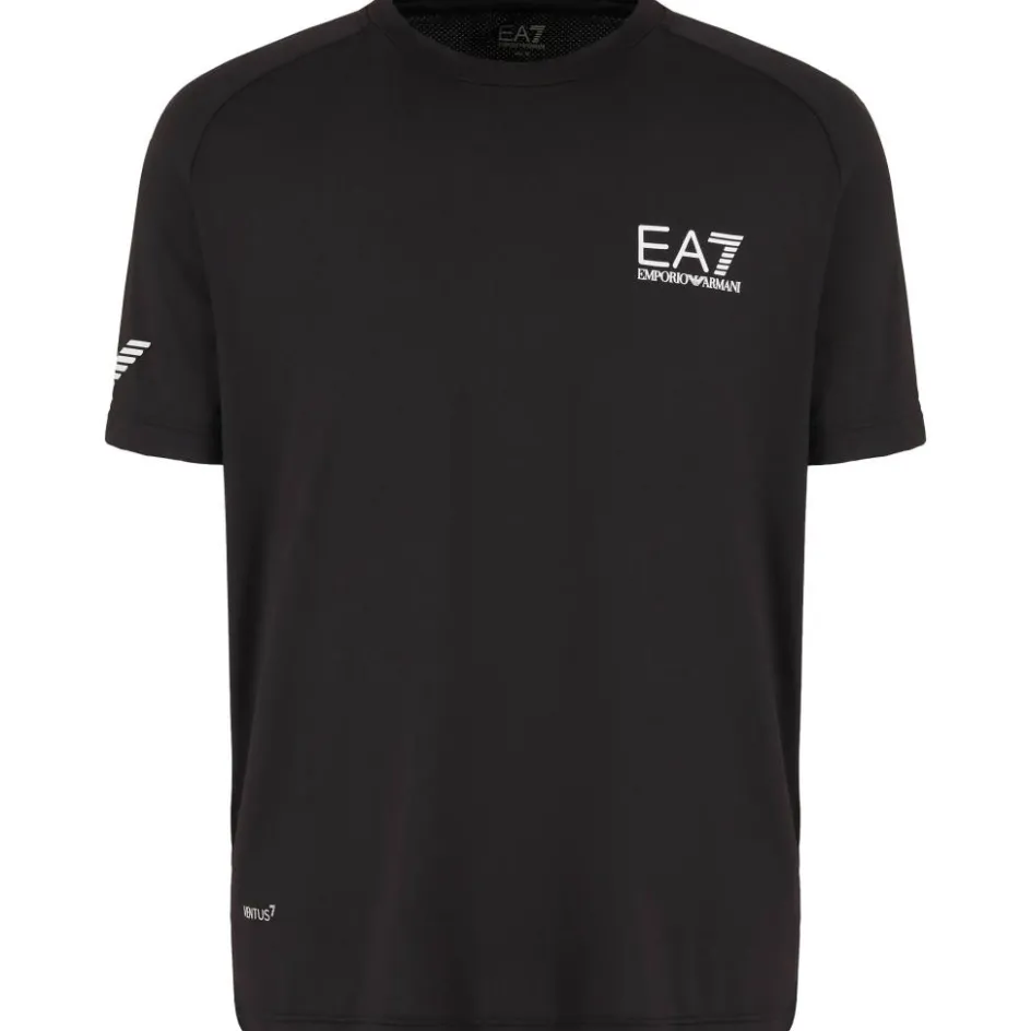 EA7 Tenniskleding*8NPT22-PJEMZ tennisshirt heren black