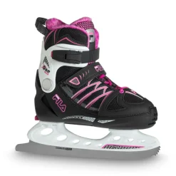 Fila Ijshockeyschaatsen|Wintersport*X One Ice 20 verstelbare ijshockeyschaatsen junior black pink