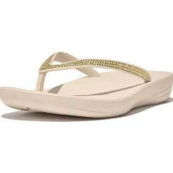 Fitflop Slippers*iQushion Sparkle slippers dames stone beige