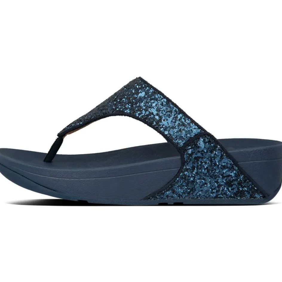 Fitflop Slippers*Lulu Glitter Toe-Thongs slippers dames midnight navy