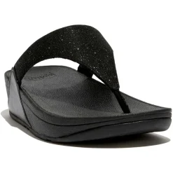 Fitflop Slippers*LuLu Shimmerlux slippers dames black