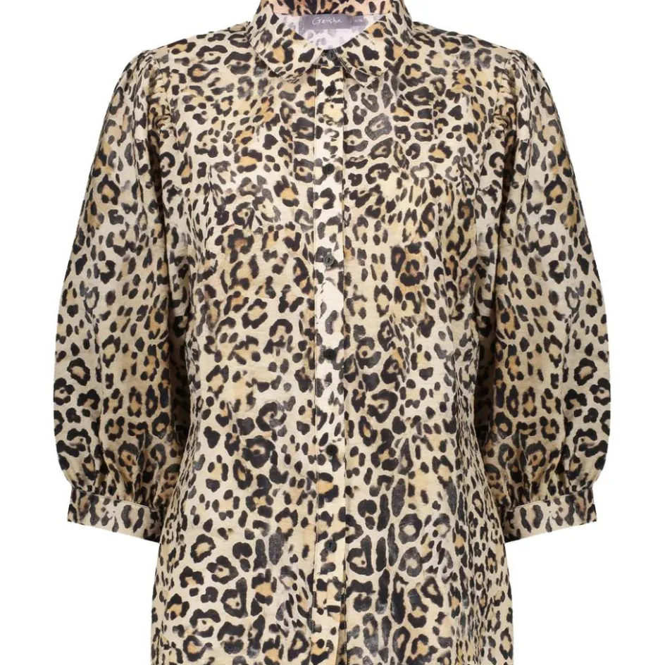 Geisha Shirts, Polo's & Blouses*blouse dames sand black