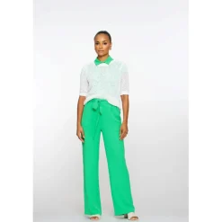 Geisha Broeken*pantalon dames green