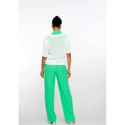 Geisha Broeken*pantalon dames green