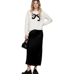 Geisha Truien & Vesten*sweater dames beige melange black