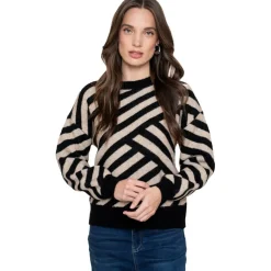 Geisha Truien & Vesten*sweater dames sand black