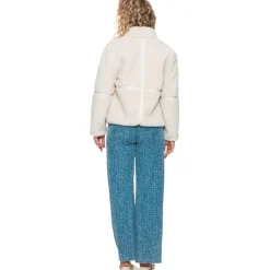 Geisha Jassen*teddy winterjas dames off-white