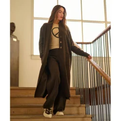 Henriette Steffensen Truien & Vesten* Cardigan vest dames chokolate