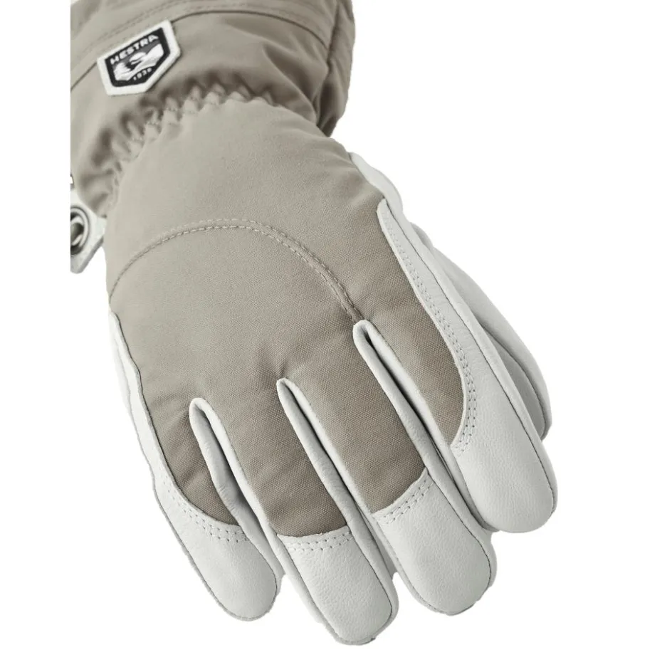 Hestra Handschoenen & Wanten|Wintersport*Heli Ski handschoenen dames khaki offwhite
