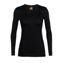 Icebreaker Thermokleding|Wintersport*200 Oasis LS ronde hals thermoshirt dames black