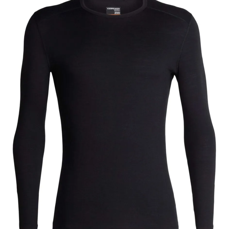 Icebreaker Thermokleding|Wintersport*200 Oasis LS thermoshirt heren black