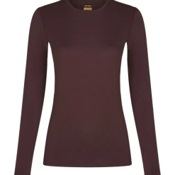 Icebreaker Thermokleding|Wintersport*200 Oasis LS thermoshirt dames java