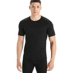 Icebreaker Thermokleding|Wintersport*200 Oasis SS thermoshirt heren black