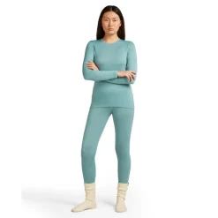 Icebreaker Thermokleding|Wintersport*260 Tech LS Crewe thermoshirt dames hydro