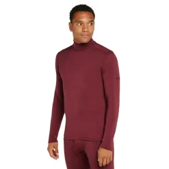 Icebreaker Thermokleding|Wintersport*260 Tech LS Turtleneck thermoshirt heren port