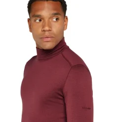 Icebreaker Thermokleding|Wintersport*260 Tech LS Turtleneck thermoshirt heren port