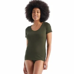 Icebreaker Sportondergoed*Siren Sweetheart shirt dames loden