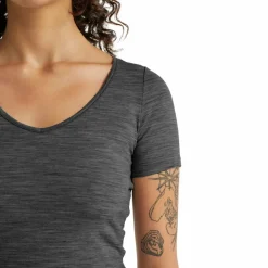 Icebreaker Sportondergoed*Siren Sweetheart shirt dames gritstone heather