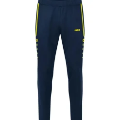 JAKO Voetbalkleding*Allround trainingsbroek marine fluogeel