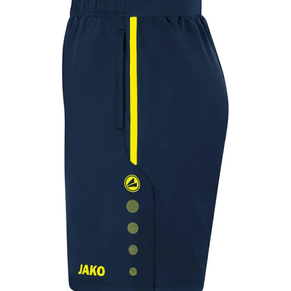 Jako Voetbalkleding*Allround voetbalbroekje marine fluogeel