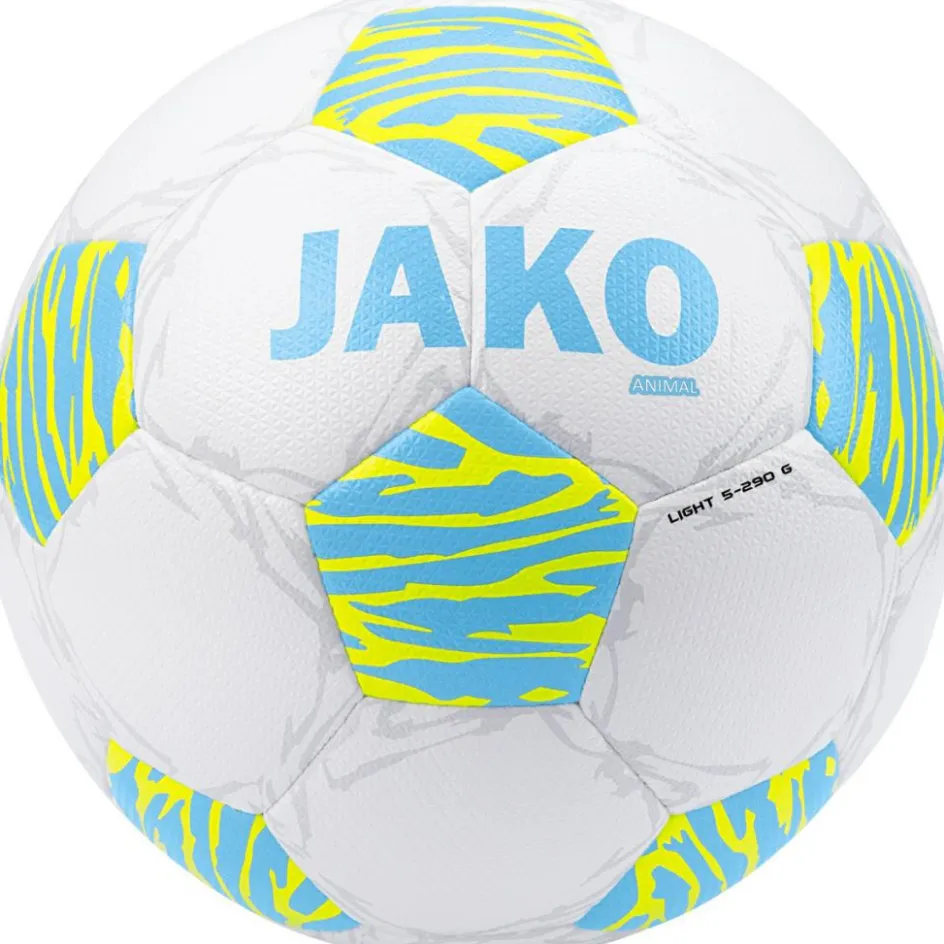 Jako Voetbal Kopen*Lightbal Animal voetbal white soft blue fluoyellow