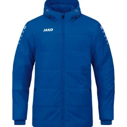 JAKO Voetbalkleding*Team coach jas met capuchon royal