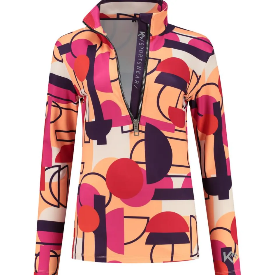 Kou Sportswear Skipullies|Wintersport* Geoshapes skipully dames colourful