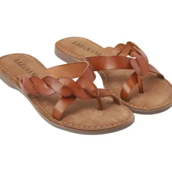 Lazamani Slippers*Ava slippers dames tan