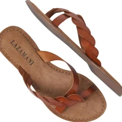 Lazamani Slippers*Ava slippers dames tan