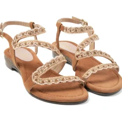 Lazamani Sandalen*Camila sandalen dames cognac