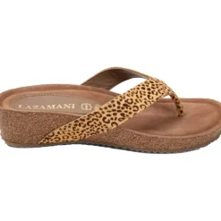 Lazamani Slippers*Laura slippers dames leopard