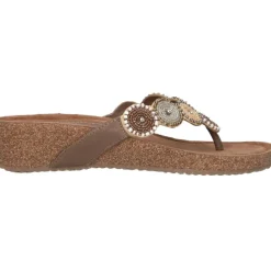 Lazamani Slippers*Mara slippers dames beige