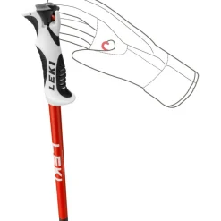Leki Skistokken|Wintersport*Bold S skistokken dark anthracite bright  red white