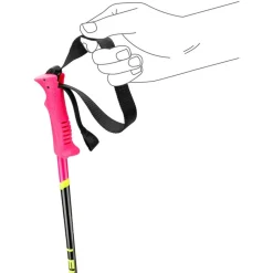 Leki Skistokken|Wintersport*Racing Kids skistokken junior neon pink black neon yellow