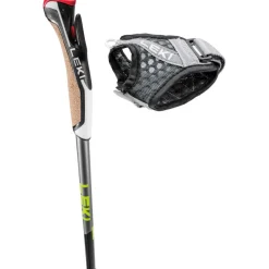 Leki Wandelen|Wandelstokken*Traveller Alu wandelstokken black silvergrey neon yellow