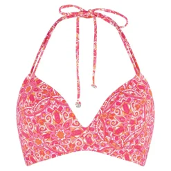 LingaDore Bikini*Triangle bikinitop dames hot pink paisley