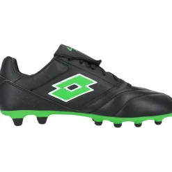 Lotto Voetbalschoenen*Stadio 200 FG voetbalschoenen heren all black spring green
