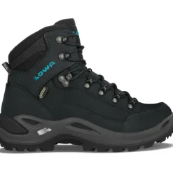 Lowa Wandelen|Wandelschoenen*Renegade GTX Mid Ws wandelschoenen dames  asphalt turquoise