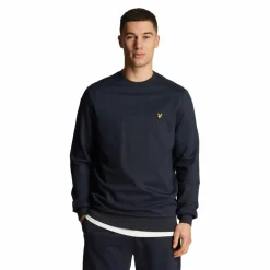 Lyle & Scott Truien & Vesten* Fly fleece sweater heren dark navy