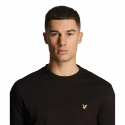 Lyle & Scott Truien & Vesten* Fly fleece sweater heren jet black